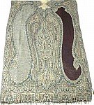 Blue Sequin Jamawar Stole
