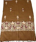 Mustard Kashmiri Shawl Embroidery Stole