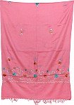 Pink Salmon Sequin Stole