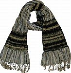 Gray Black Neck Scarf
