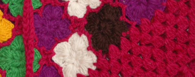 Shiraz Pink Wool Crochet Poncho