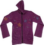 Purple Sense Embroidery Jacket