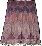 Purple Paisley Jamawar Shawl