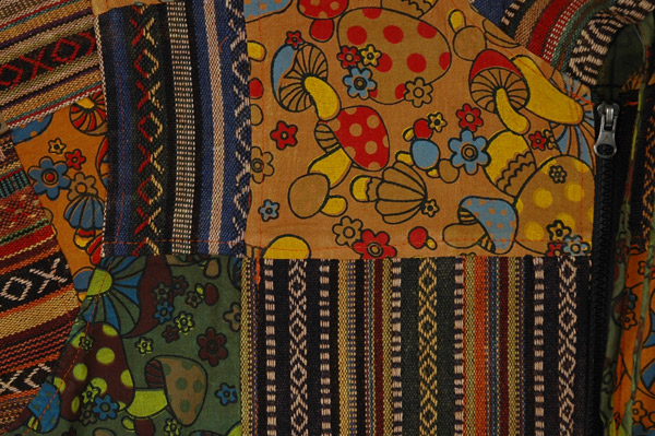 Autumn Mosaic Full Zipper Hooded Oversized Jacket