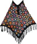 Nera Himalayan Hand-Crocheted Flower Poncho