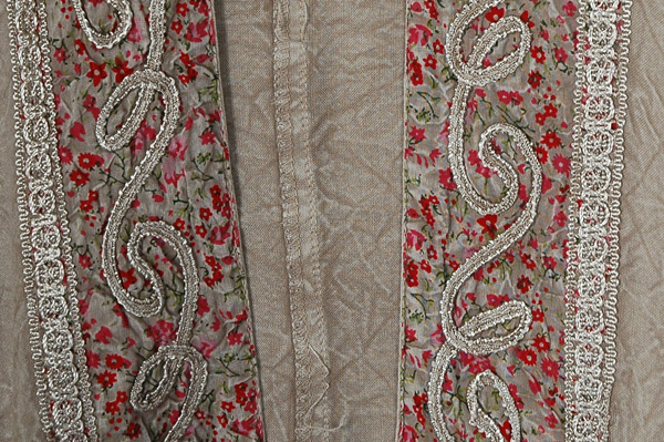 Beige Flowy Embroidered Boho Hippie Duster Kimono