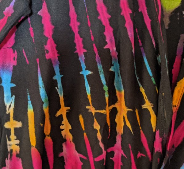 Black Rainbow Full Enticing Tie Dye Cardigan