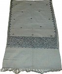 Pewter Embroidered Shawl