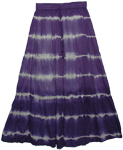 Indigo Bleed Boho Style Long Skirt