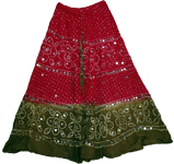 Gypsy Bohemian Sequin Long Skirt