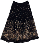 Ebony Long Sequin Skirt