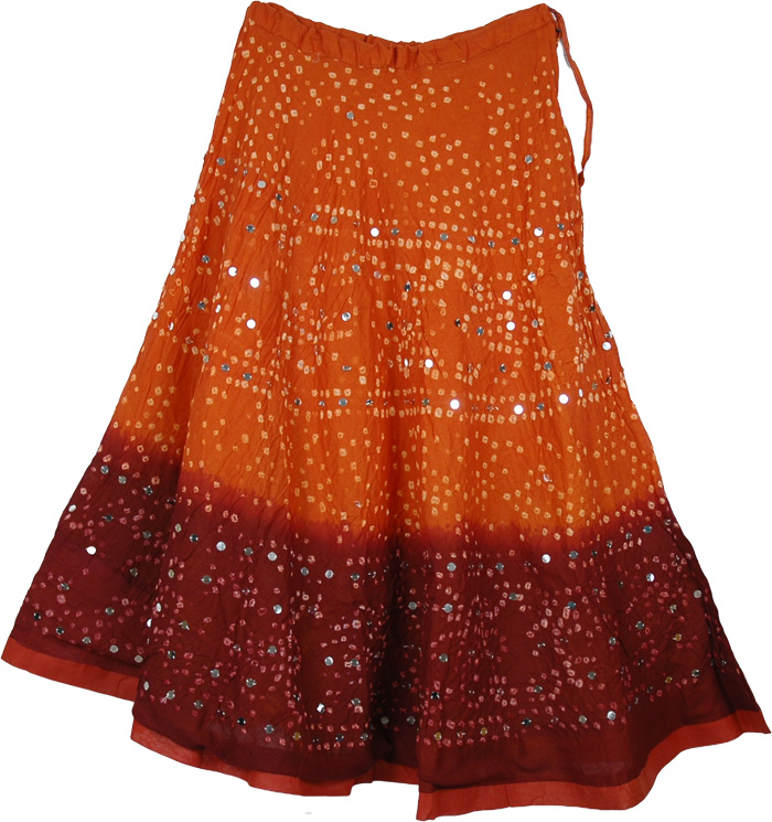 Brownie Sequined Tie Dye Skirt