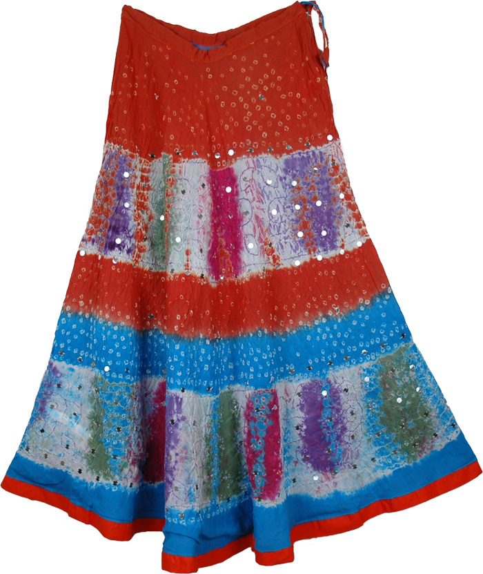 Bohemian Hollywood Tie Dye Long Skirt