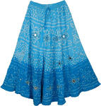 Blue Belle Sparkle Blue Long Skirt 34L