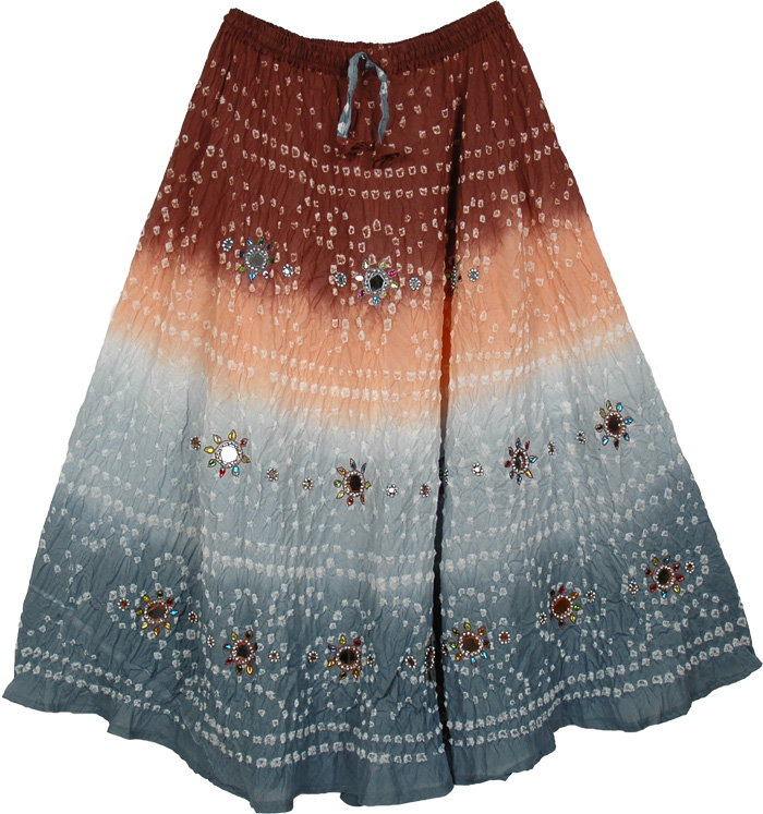 Luscious Style Tie Dye Long Skirt 33L