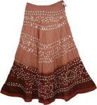 Matrix Brown Tie Dye Skirt