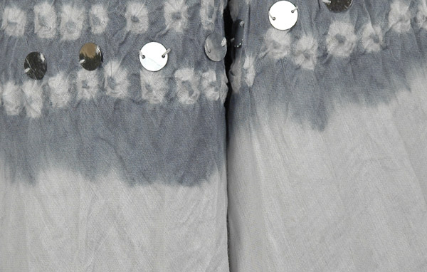 Oslo Gray While Black Tie Dye Skirt