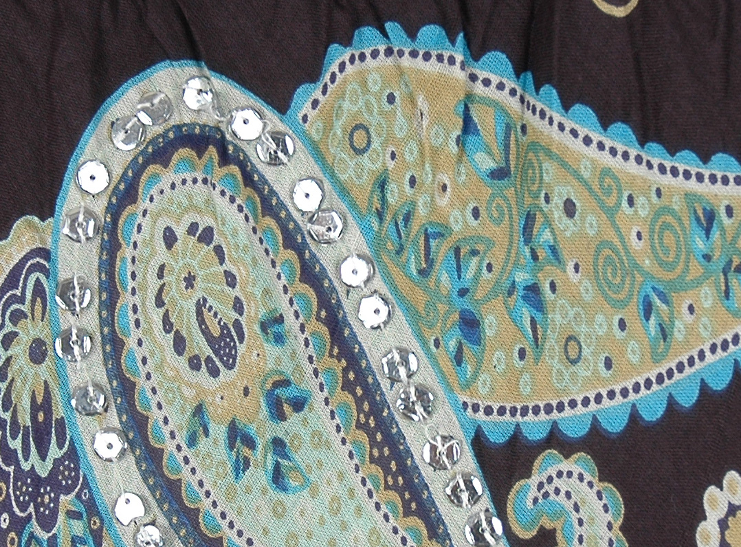 Sundance Magic Ethnic Sequin Cotton Skirt