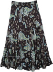 Sundance Magic Ethnic Sequin Cotton Skirt