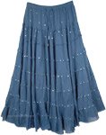 Finlandia Flare Dancing Skirt in Radiant Blue [4601]