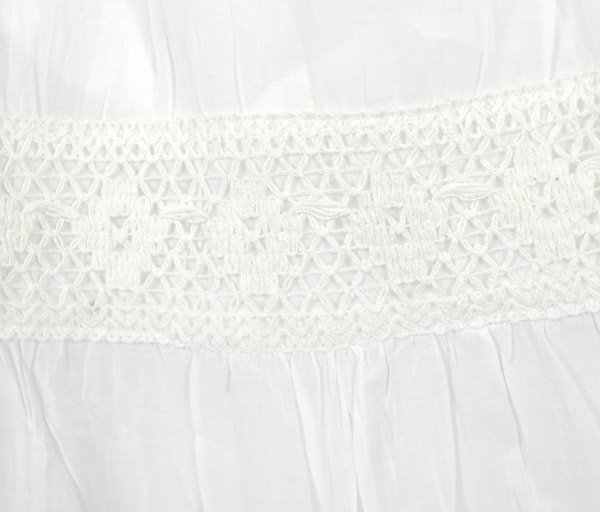 Sale:$12.99 Dreamy White Sequined Skirt with Crochet Lace | Clearance ...