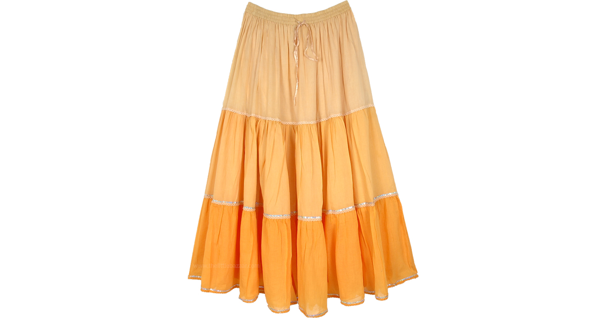 【PORTERNA】Lagan Cotton Long Skirt Long Gathered Cotton Skirt With High Waist In Red | Nikka