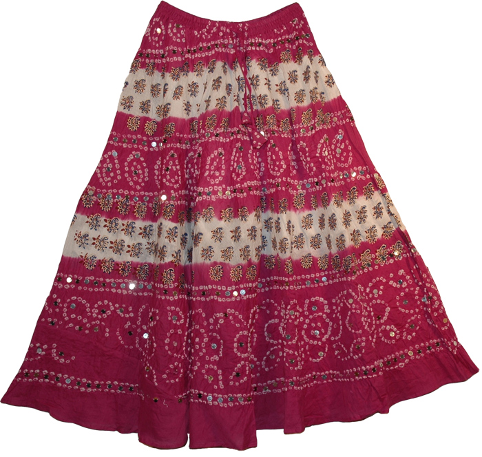 Summer Brown Derby Wrap Around Skirt