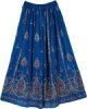Catalina Blue Temple Dance Sequin Skirt