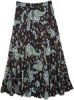 Serenity Floral Full Short Summer Cotton Skirt