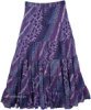 Honey Flower Deep Purple Sequin Skirt