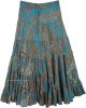 Bondi Blue Sequin Skirt