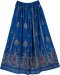 Catalina Blue Temple Dance Sequin Skirt