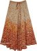Rustic Amber Tie Dye Cotton Sequin Summer Skirt
