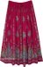 Shimmering Fuschia Silver Sequin Long Festive Skirt