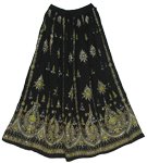 Sycamore Black Sequin Long Skirt