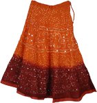 Brownie Sequined Tie Dye Skirt