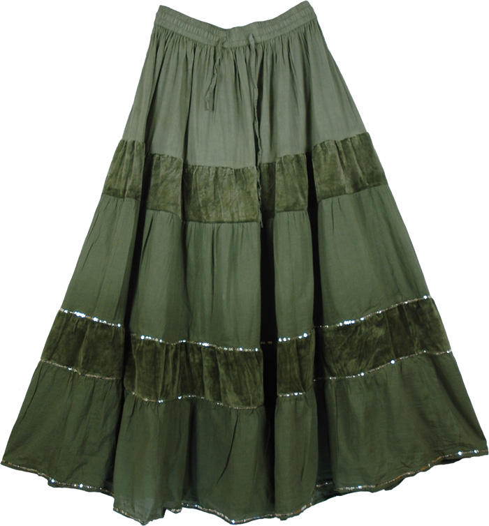 Bridesmaids Dream Long Skirt Green