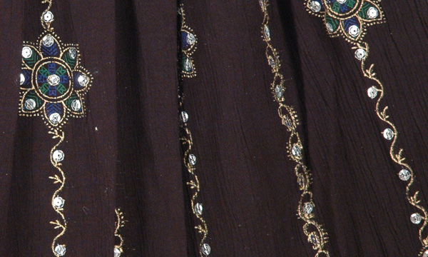 Exotic Shimmer Black Skirt Outfit