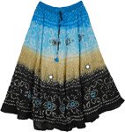 Celestial Sparkle Tie Dye Long Skirt 35L