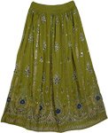Henna Green Gypsy Fashion Skirt