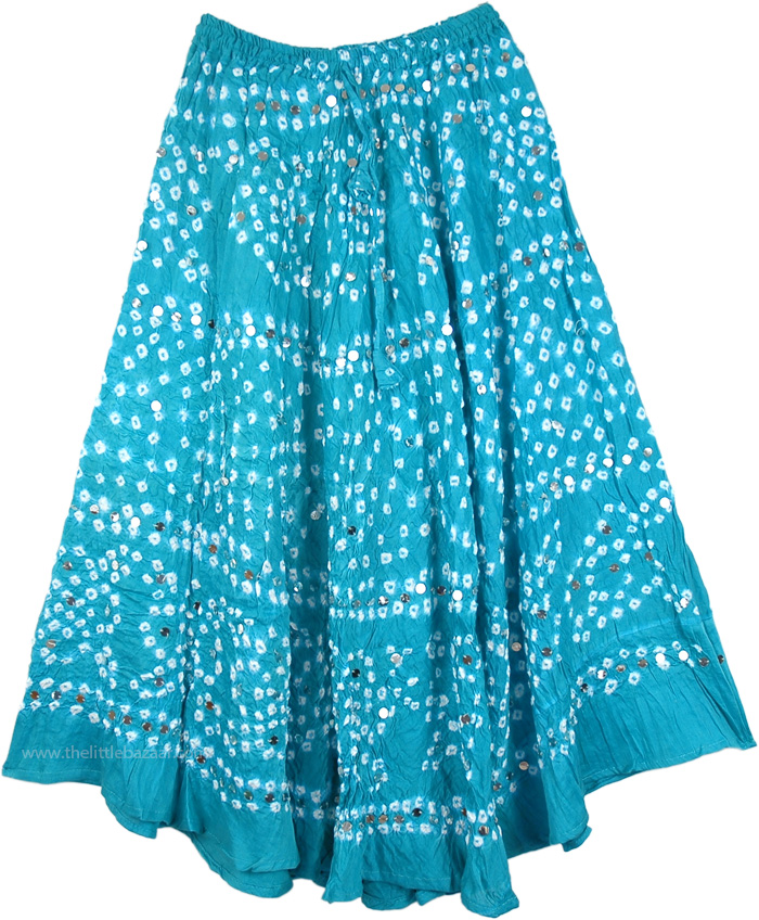 Bohemian Sparkle Blossom Sequin Skirt