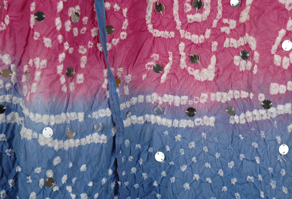 Boho Tie Dye Sequin Long Skirt