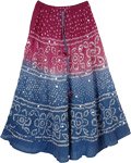 Boho Tie Dye Sequin Long Skirt