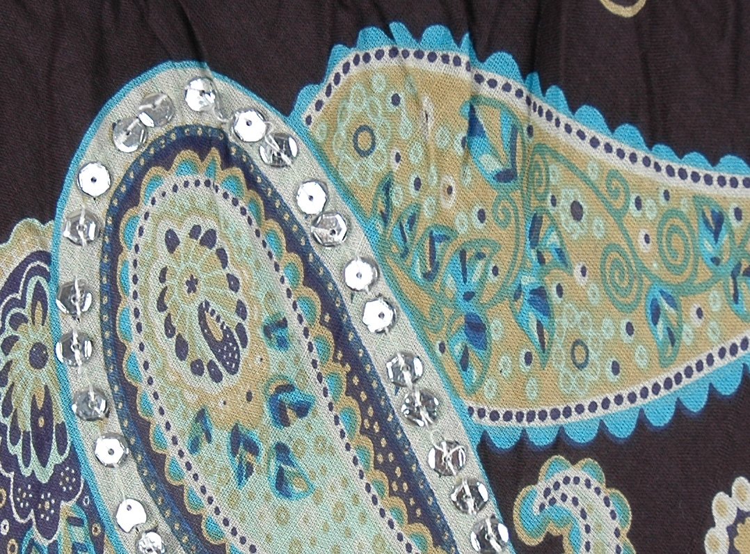 Sundance Magic Ethnic Sequin Cotton Skirt