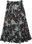 Sundance Magic Paisley Sequin Cotton Skirt