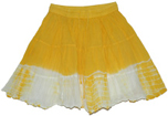 Flaming Sunlight Jersey Stretch Cotton Knee Length Skirt Extra Small 