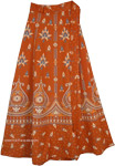 Tia Maria Block Printed Long Wrap Skirt