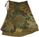 Summer Ethnic Short Wrap Around Skirt