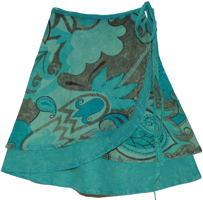 Lochinvar Ethnic Short Wrap Around Skirt