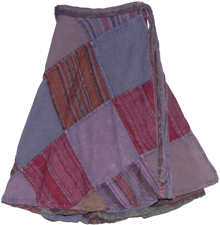 Dolphin Patch Short Wrap Around Skirt